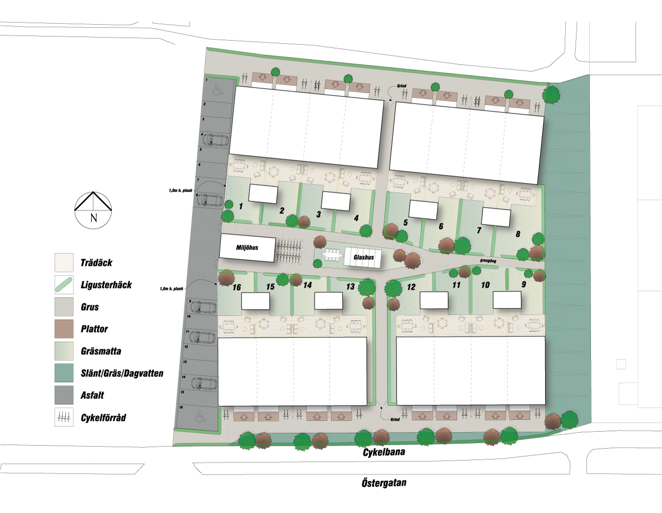 Situationsplan, Östergatan 25 Situationsplan, Östergatan 25